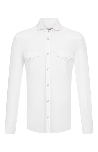 Хлопковая рубашка BRUNELLO CUCINELLI, арт. ME8546666, фото 1