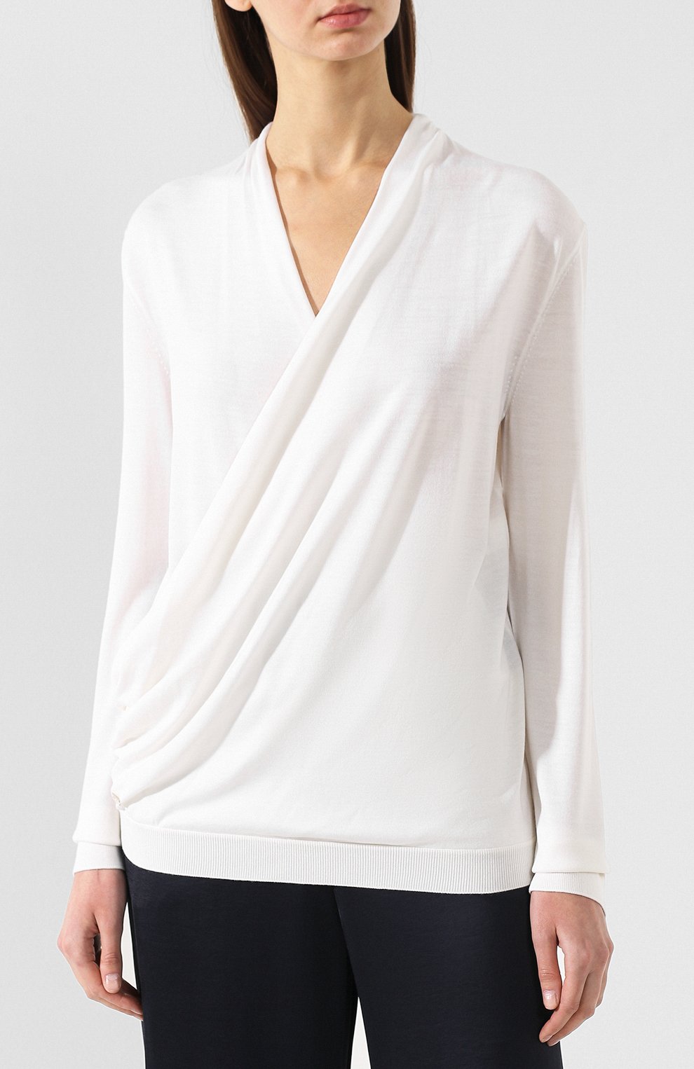 Пуловер из смеси шерсти и шелка LANVIN, арт. RW-T0663M-MA05-P19, фото 3