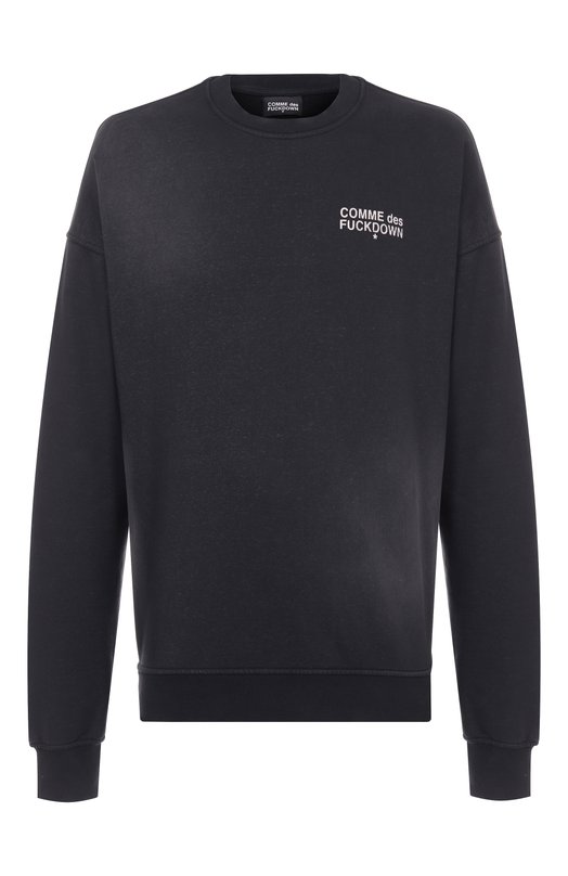 Хлопковый свитшот Comme des Fuckdown CFABM01741 Серый CFABM01741