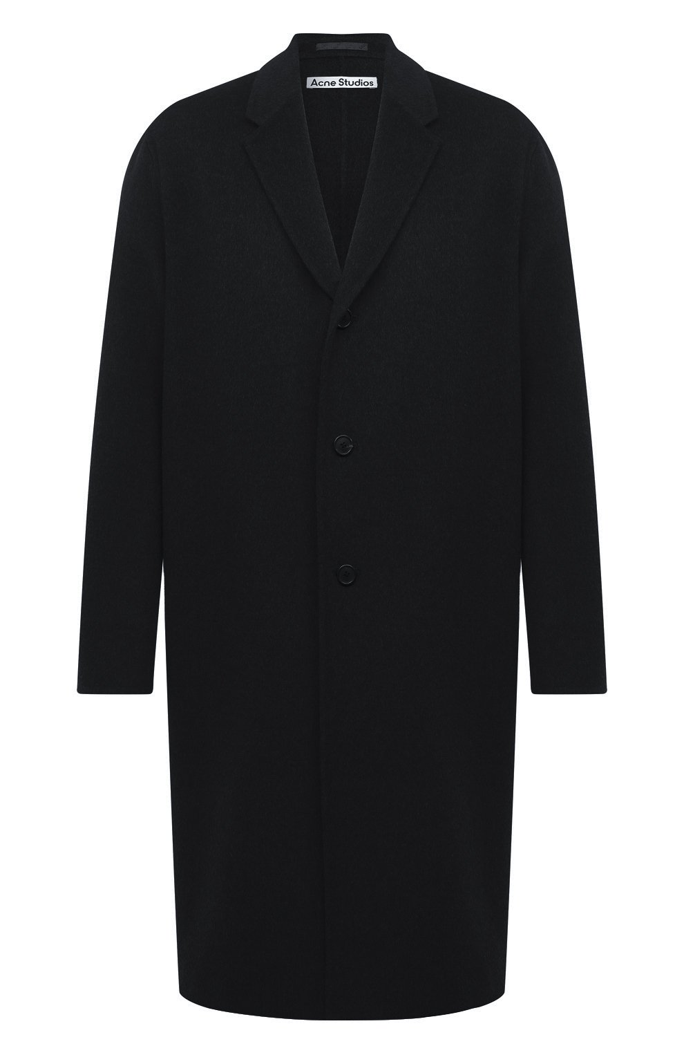 Шерстяное пальто ACNE STUDIOS черного цвета по цене 99850 руб., арт. B90467, фото 1 Шерстяное пальто ACNE STUDIOS, арт. B90467, фото 1