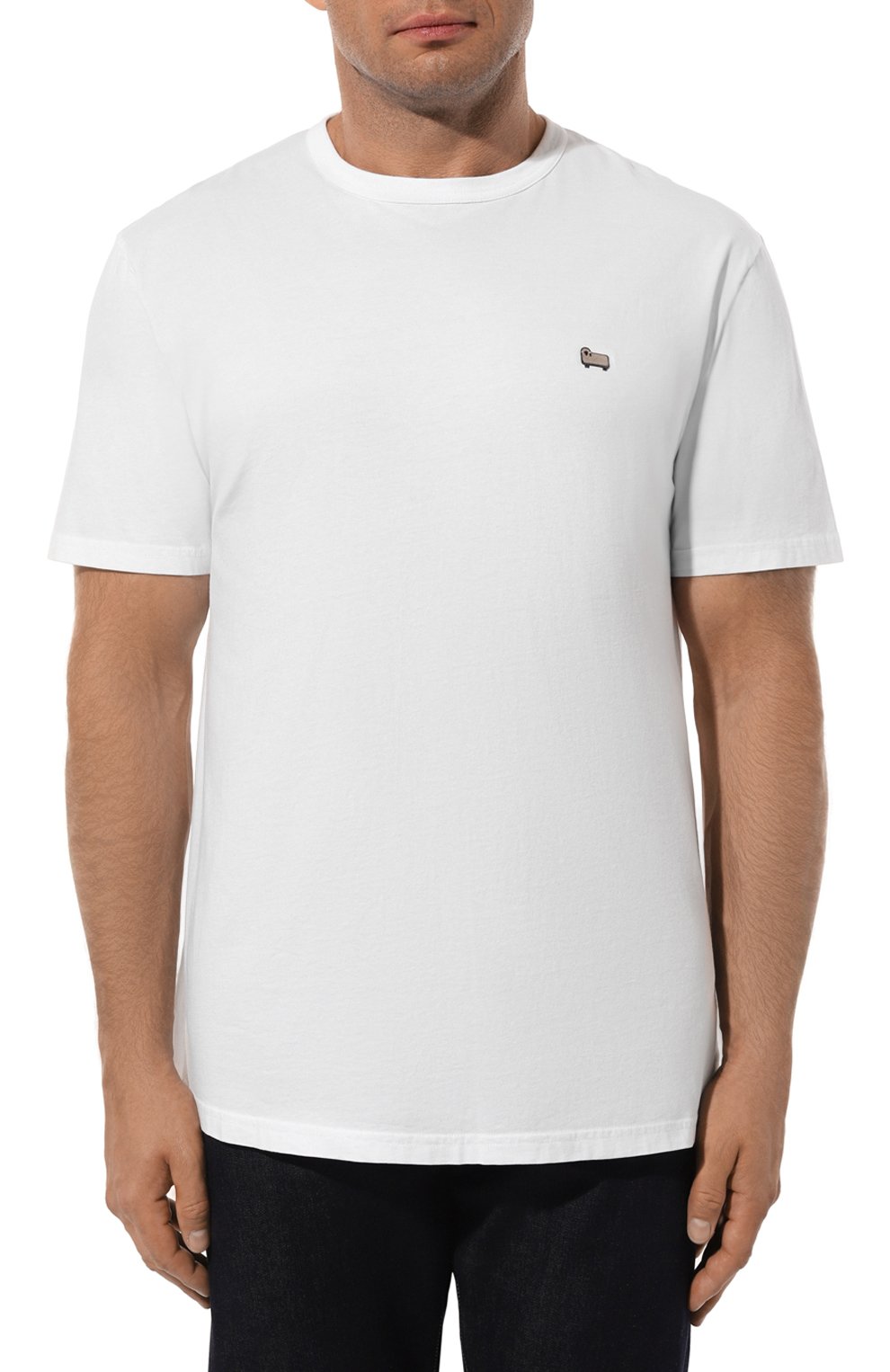 Хлопковая футболка WOOLRICH, арт. CFWOTE0093MRUT2926, фото 3