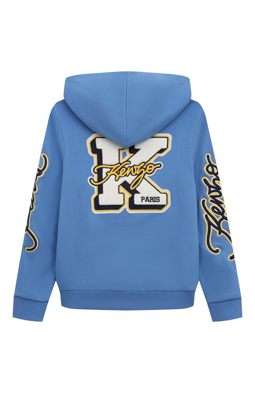 Хлопковая толстовка KENZO голубого цвета по цене 14500 руб., арт. K60290/6-12, фото 2 Хлопковая толстовка KENZO, арт. K60290/6-12, фото 2