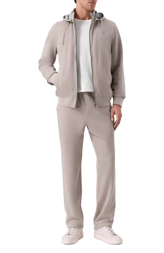 Хлопковые брюки Andrea Campagna 19M732.GZ00.CAMP./52 Бежевый  19M732.GZ00.CAMP./52 Фото 2