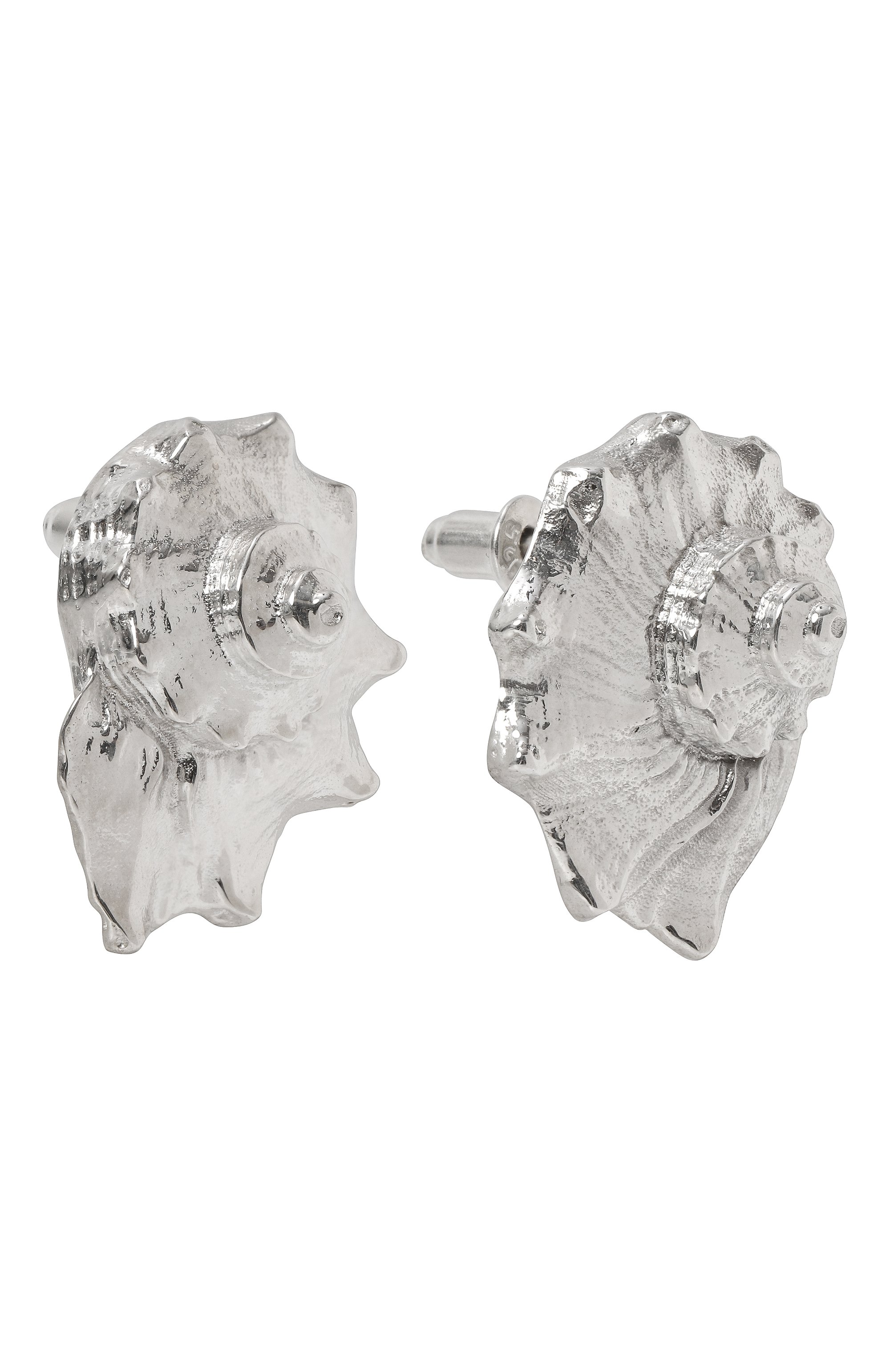 Серьги conch shell MS. MARBLE серебряного цвета по цене 17500 руб., арт. MM-ECS, фото 3 Серьги conch shell MS. MARBLE, арт. MM-ECS, фото 3