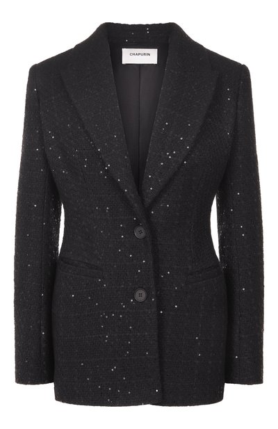 Женский твидовый жакет с отделкой пайетками CHAPURIN, арт. JT/20742/29246-М