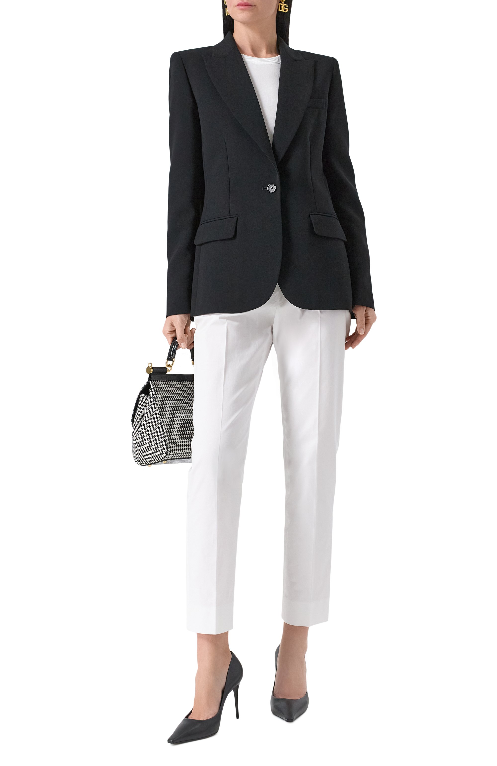 Пуловер из вискозы и хлопка DOLCE & GABBANA, арт. FXM26T/JFMEB, фото 2