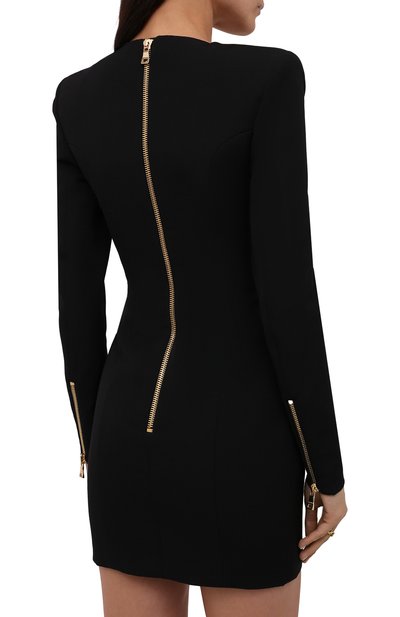 Шерстяное платье BALMAIN, арт. VF16234/167L, фото 4