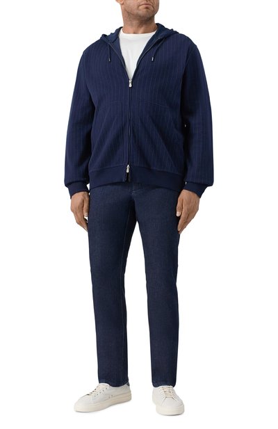 Толстовка из хлопка и кашемира BRUNELLO CUCINELLI, арт. MM8339069G, фото 2