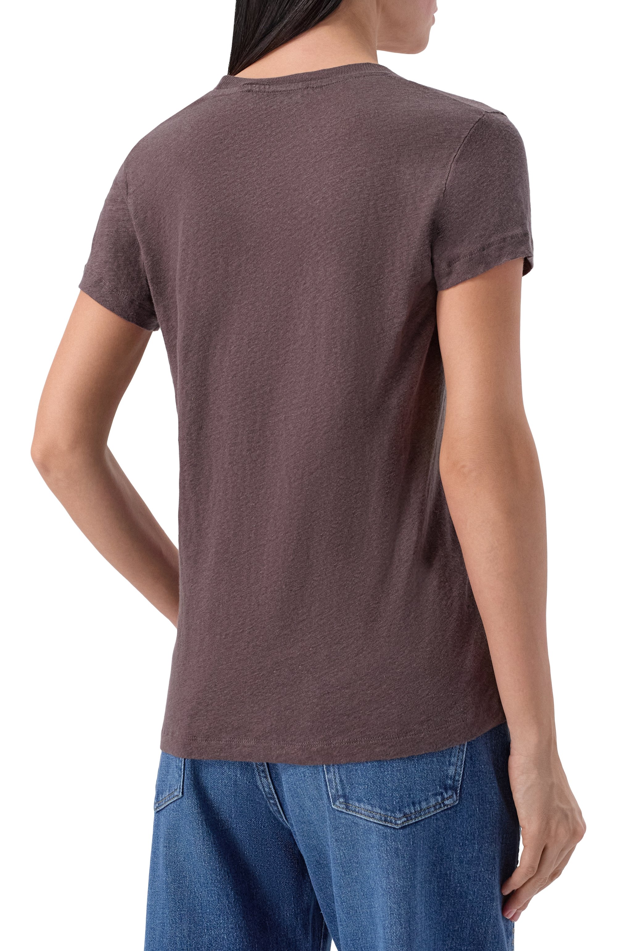 Льняная футболка IRO коричневого цвета по цене 17850 руб., арт. WP19R0DE0, фото 4 Льняная футболка IRO, арт. WP19R0DE0, фото 4