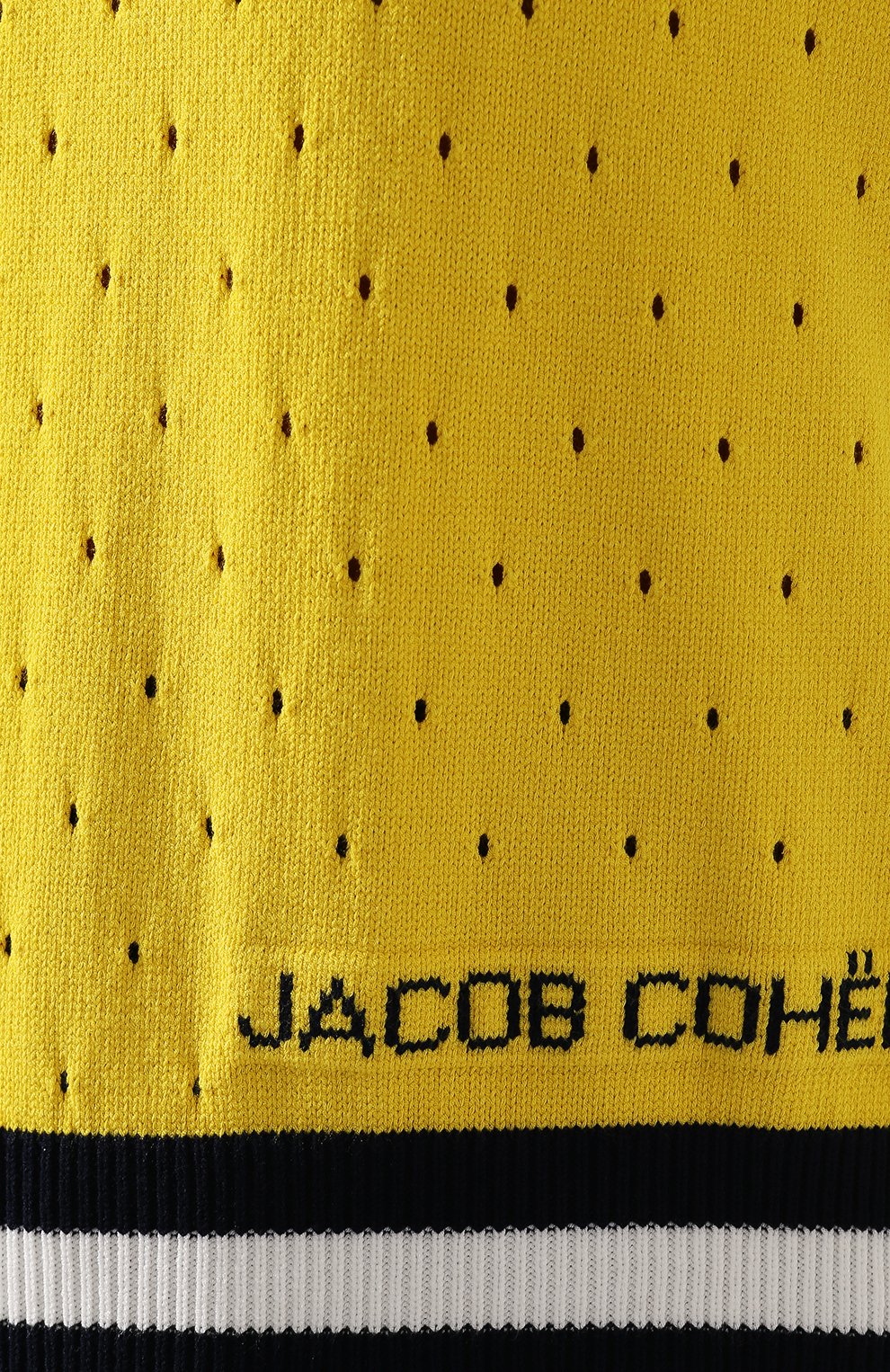 Поло из вискозы JACOB COHEN желтого цвета по цене 15700 руб., арт. J2163 F 01506-L, фото 5 Поло из вискозы JACOB COHEN, арт. J2163 F 01506-L, фото 5