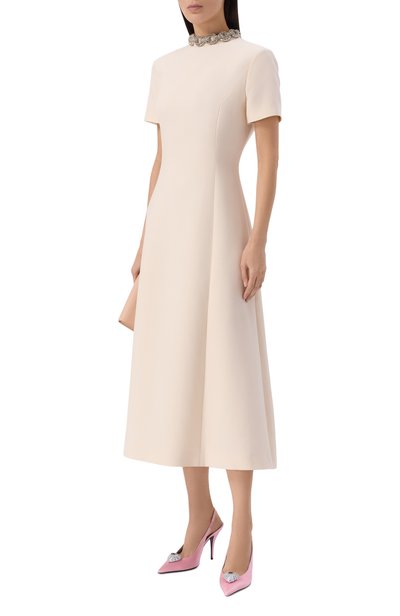 Атласные туфли coeur royal 100 VALENTINO розового цвета по цене 129500 руб., арт. 9W2S0PR9/YIP, фото 3 Атласные туфли coeur royal 100 VALENTINO, арт. 9W2S0PR9/YIP, фото 3