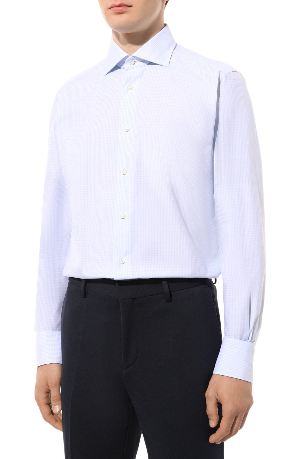 Хлопковая сорочка ZEGNA, арт. 701040A7/9MS0BA, фото 4