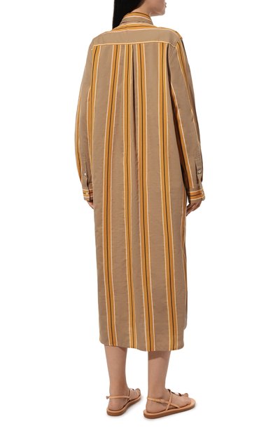 Хлопковое платье TOTEME, арт. 242-WRD1752-FB0117, фото 4