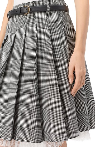 Плиссированная юбка SELF-PORTRAIT, арт. PF25104MSKBW, фото 5