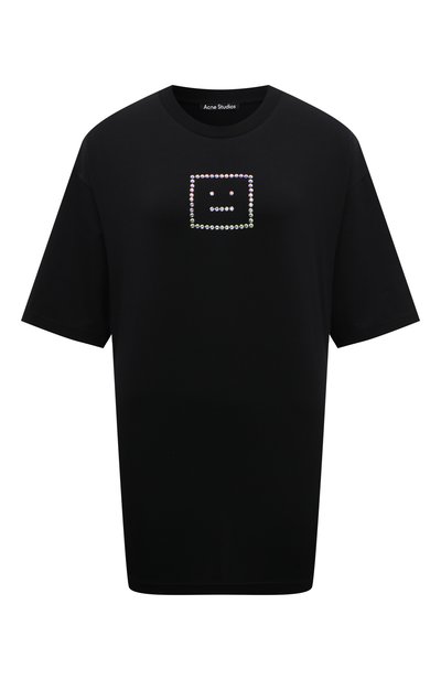 Женская хлопковая футболка ACNE STUDIOS, арт. FA UX TSHI000166900
