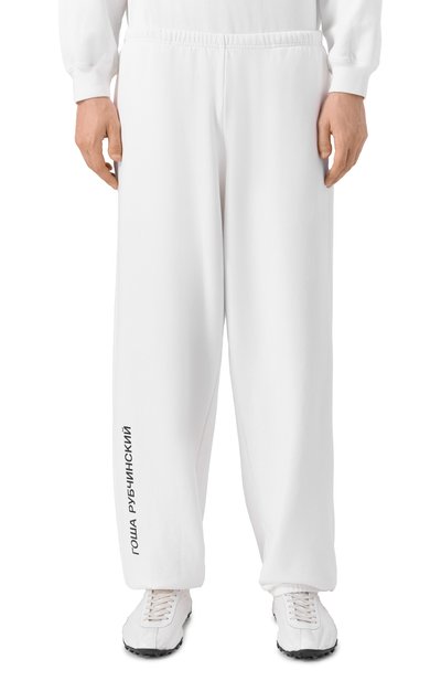 Хлопковые джоггеры ГОША РУБЧИНСКИЙ, арт. SWP_0102_WHITE, фото 3
