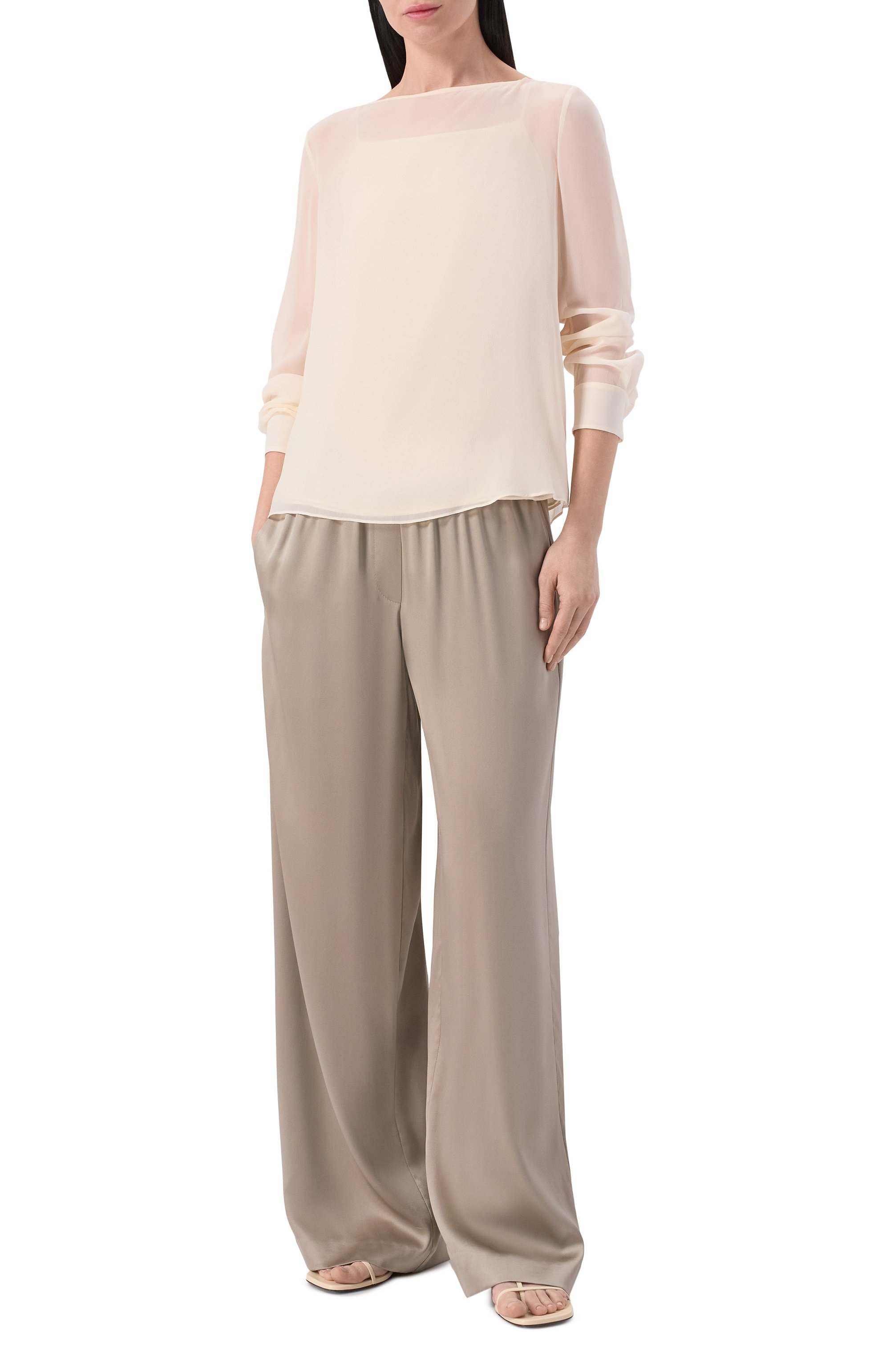 Атласные брюки BRUNELLO CUCINELLI, арт. M0C59P8942, фото 2