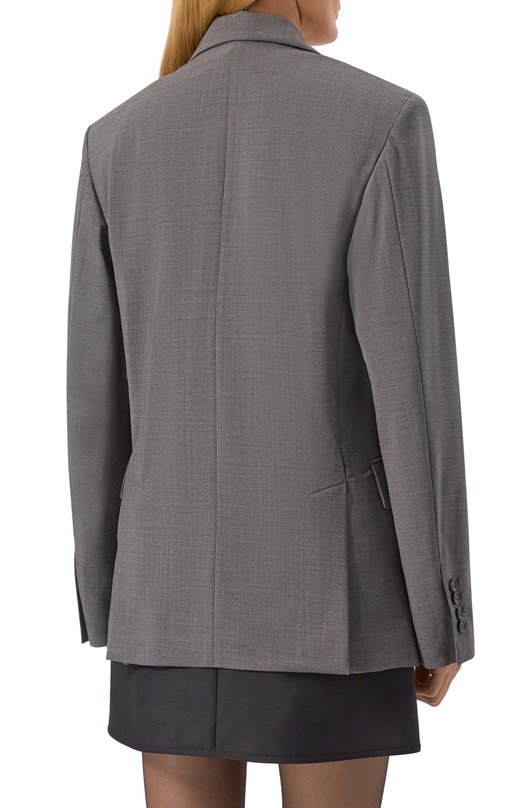 Шерстяной жакет MSGM 3941MDG25X/257605 Серый  3941MDG25X/257605 Фото 4