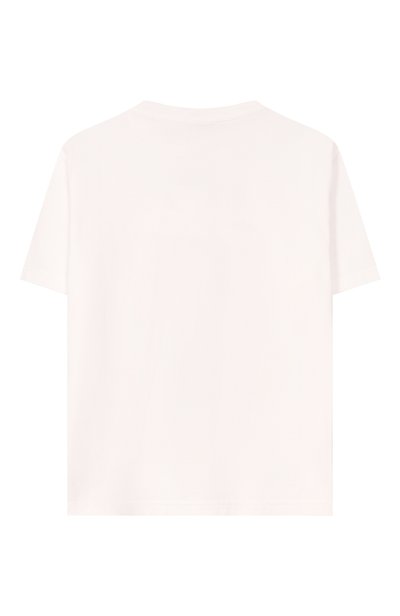 Хлопковая футболка DOLCE & GABBANA молочного цвета по цене 33300 руб., арт. L4JTHV/G7Q2W, фото 2 Хлопковая футболка DOLCE & GABBANA, арт. L4JTHV/G7Q2W, фото 2