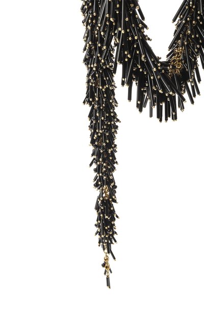 Колье DRIES VAN NOTEN черного цвета по цене 79150 руб., арт. 242-018233-052/G0LD, фото 3 Колье DRIES VAN NOTEN, арт. 242-018233-052/G0LD, фото 3