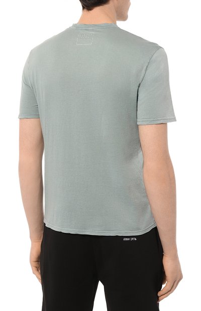 Хлопковая футболка FEDELI светло-зеленого цвета по цене 16150 руб., арт. 7UEF0113, фото 4 Хлопковая футболка FEDELI, арт. 7UEF0113, фото 4