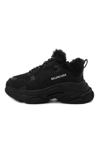 Комбинированные кроссовки triple s BALENCIAGA черного цвета по цене 76500 руб., арт. 668562/W3CQ5, фото 4 Комбинированные кроссовки triple s BALENCIAGA, арт. 668562/W3CQ5, фото 4