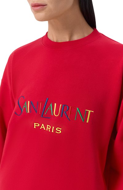 Хлопковый свитшот SAINT LAURENT, арт. 873600/Y36Z0, фото 5
