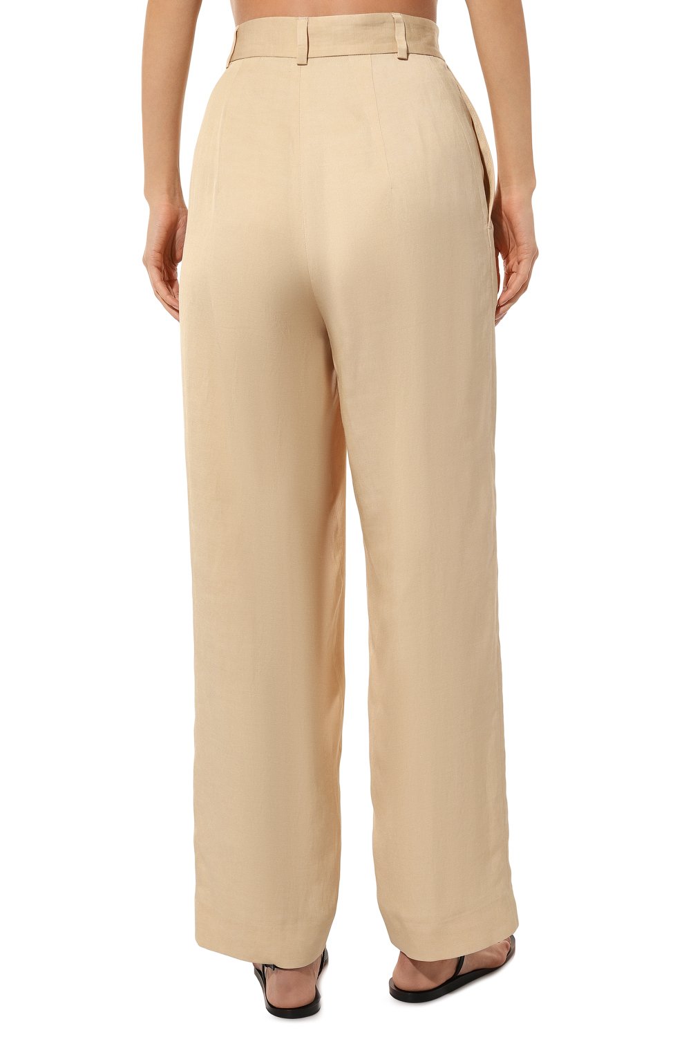Брюки из вискозы и льна PERVERT бежевого цвета по цене 40000 руб., арт. PE23/PA01/70-31, фото 4 Брюки из вискозы и льна PERVERT, арт. PE23/PA01/70-31, фото 4
