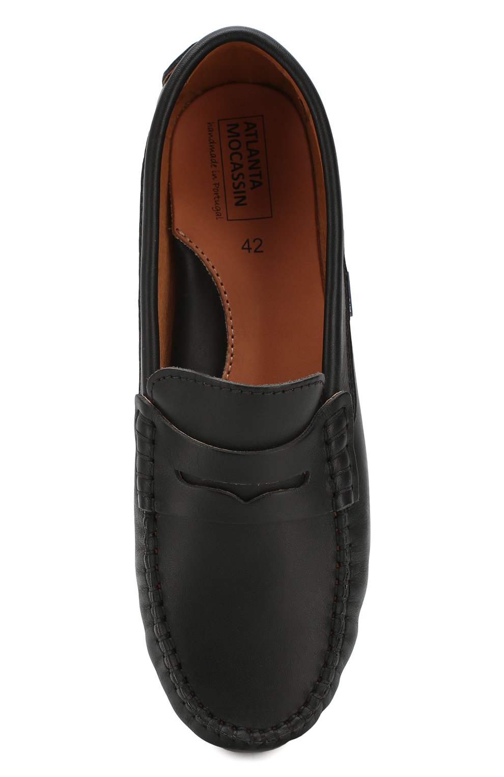 Кожаные мокасины ATLANTA MOCASSIN черного цвета по цене 9950 руб., арт. 9AT1AN032GPSTT/42-47, фото 4 Кожаные мокасины ATLANTA MOCASSIN, арт. 9AT1AN032GPSTT/42-47, фото 4