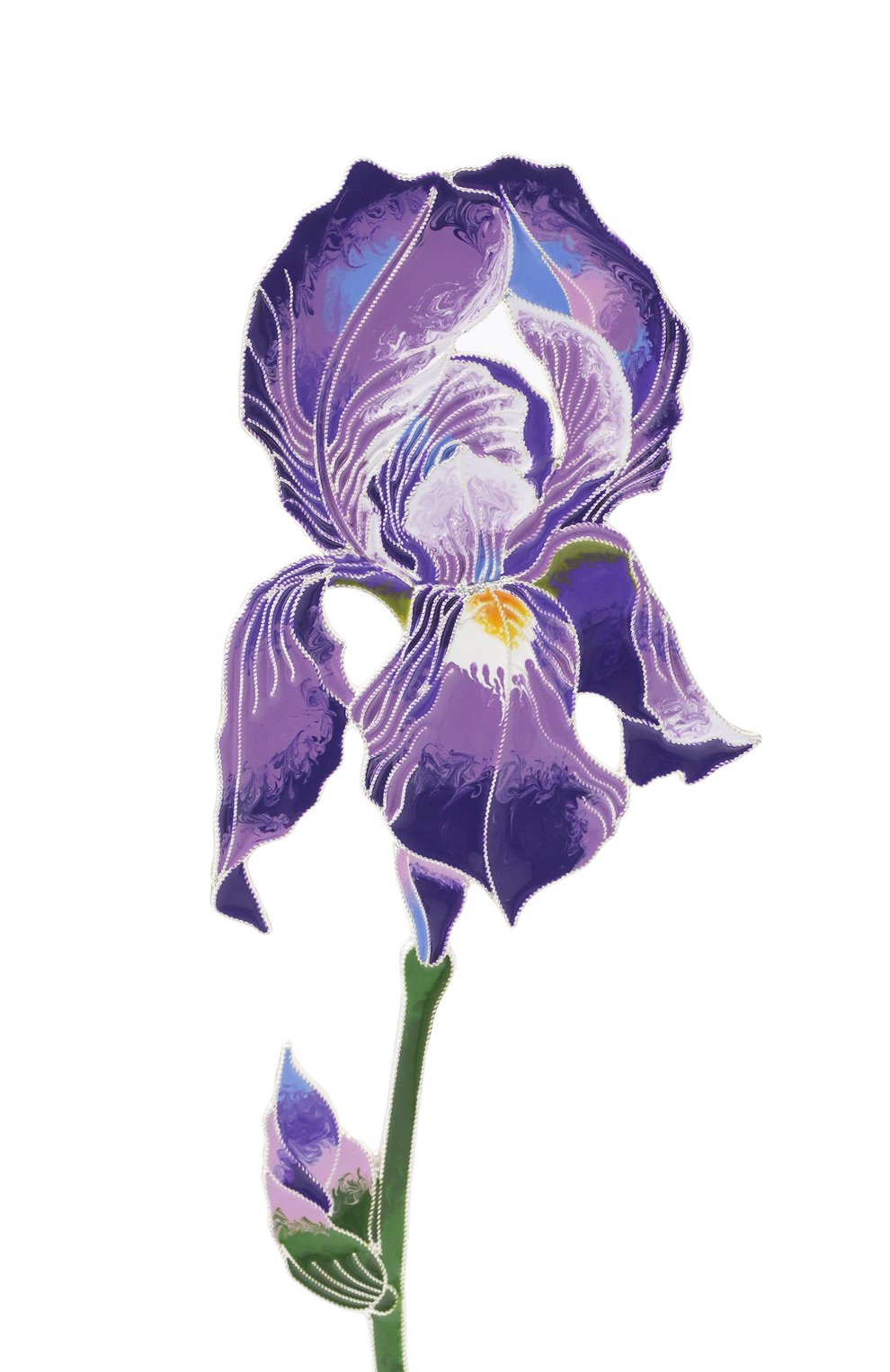 Брошь ирис РУССКИЕ САМОЦВЕТЫ, арт. 41486, фото 4