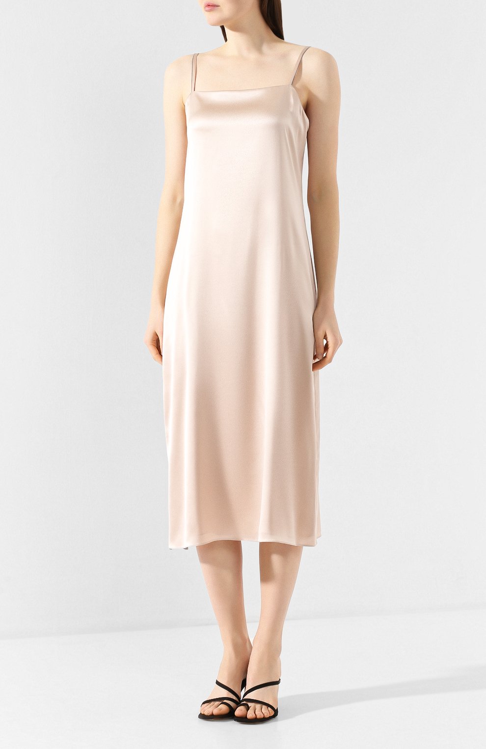 Шелковое платье BRUNELLO CUCINELLI, арт. M0C59ADE71, фото 3