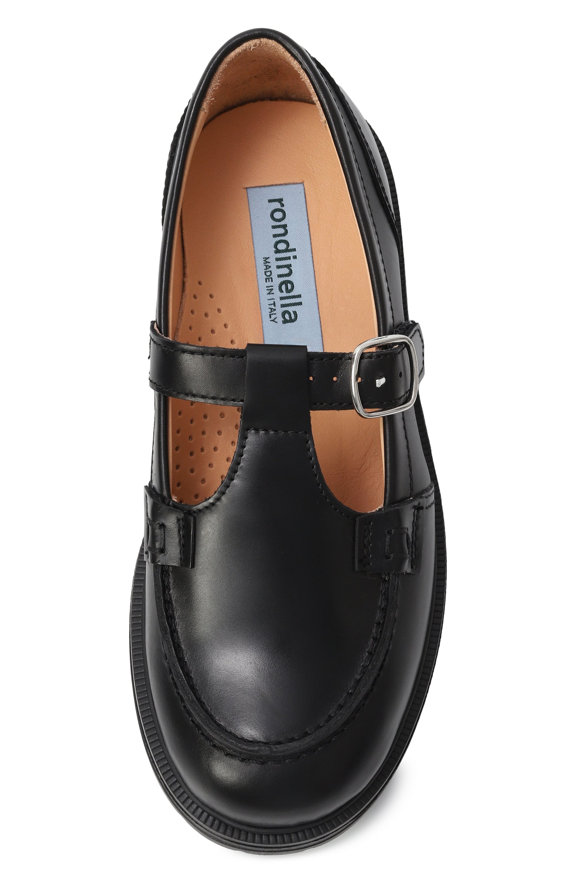 Кожаные лоферы RONDINELLA, арт. 12139-2A/G0MMA/31-33, фото 4