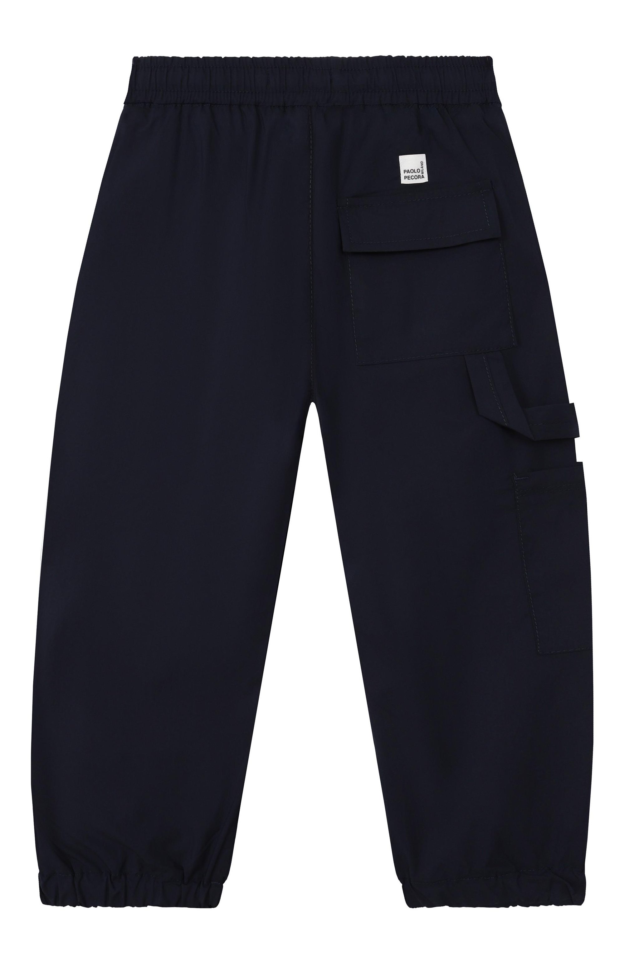 Джоггеры PAOLO PECORA MILANO темно-синего цвета по цене 17500 руб., арт. PP4318_001, фото 2 Джоггеры PAOLO PECORA MILANO, арт. PP4318_001, фото 2