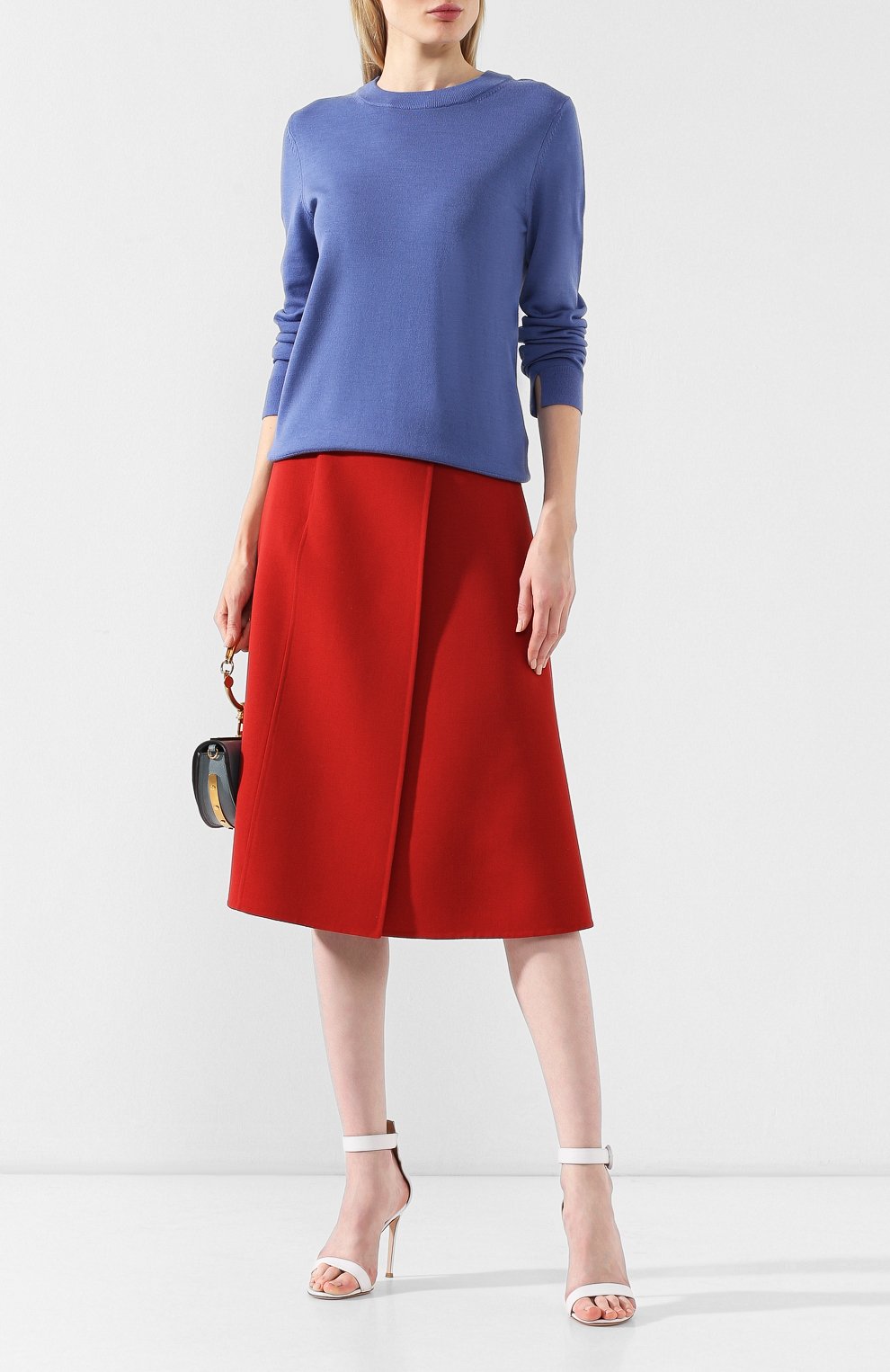 Шерстяной пуловер BOSS голубого цвета по цене 16950 руб., арт. 50402268, фото 2 Шерстяной пуловер BOSS, арт. 50402268, фото 2