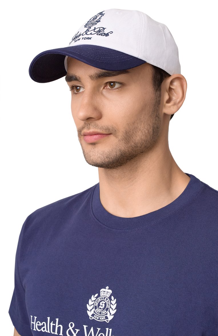 Хлопковая бейсболка SPORTY AND RICH, арт. AC040606231WH50, фото 1