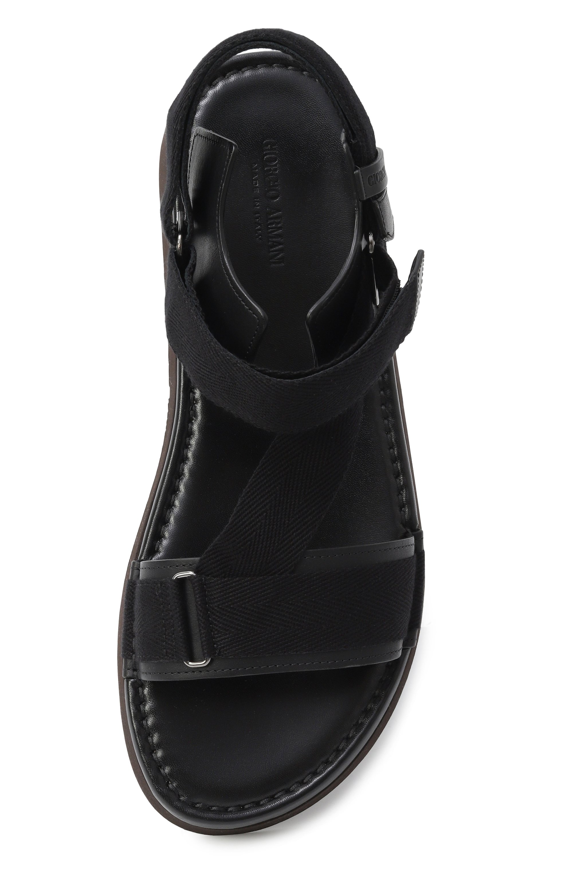 Кожаные сандалии GIORGIO ARMANI, арт. GM001776/AF19218, фото 6