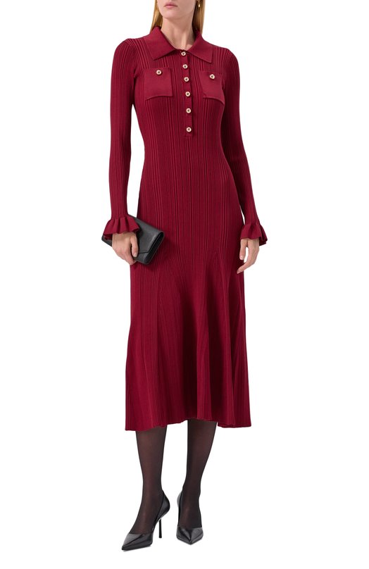 Платье self-portrait AW25008MABU Бордовый  AW25008MABU Фото 2