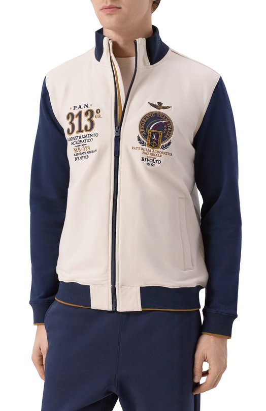 Хлопковая толстовка Aeronautica Militare FE2062UF00662 Разноцветный  FE2062UF00662 Фото 3