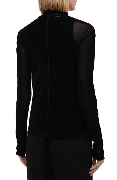 Водолазка HELMUT LANG черного цвета по цене 34200 руб., арт. K10HW509, фото 4 Водолазка HELMUT LANG, арт. K10HW509, фото 4