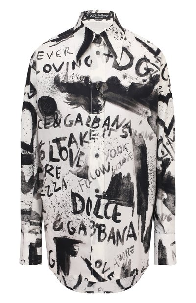 Женская хлопковая рубашка DOLCE & GABBANA, арт. F5N84T/HS5K4