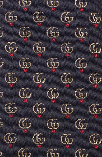 Шелковый галстук GUCCI синего цвета по цене 16600 руб., арт. 571789/4E002, фото 3 Шелковый галстук GUCCI, арт. 571789/4E002, фото 3