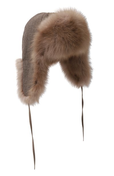 Шапка-ушанка дарья из меха куницы и кашемира FURLAND, арт. 0194831410001200002, фото 1