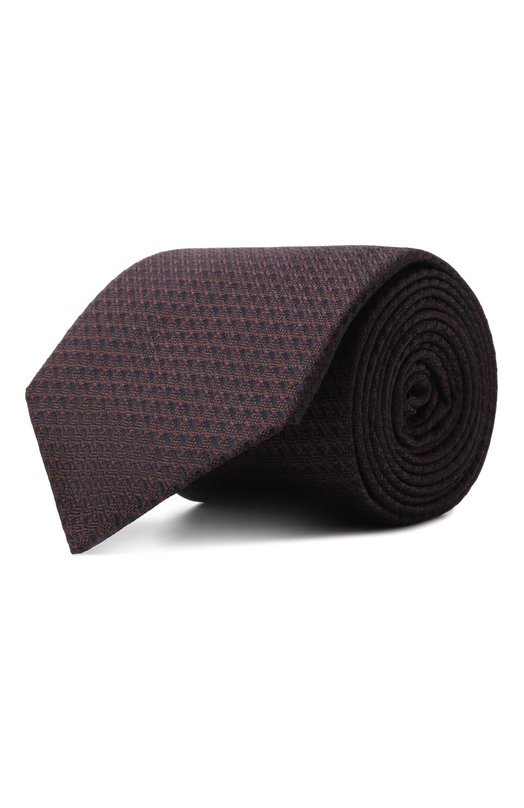 Шелковый галстук Canali 18/HJ04395 Коричневый 18/HJ04395