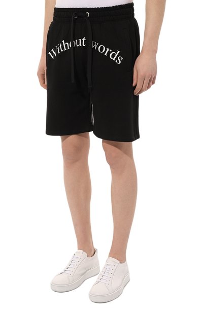 Хлопковые шорты DIEGO VENTURINO черного цвета по цене 22500 руб., арт. D3S3SRTW0W, фото 3 Хлопковые шорты DIEGO VENTURINO, арт. D3S3SRTW0W, фото 3