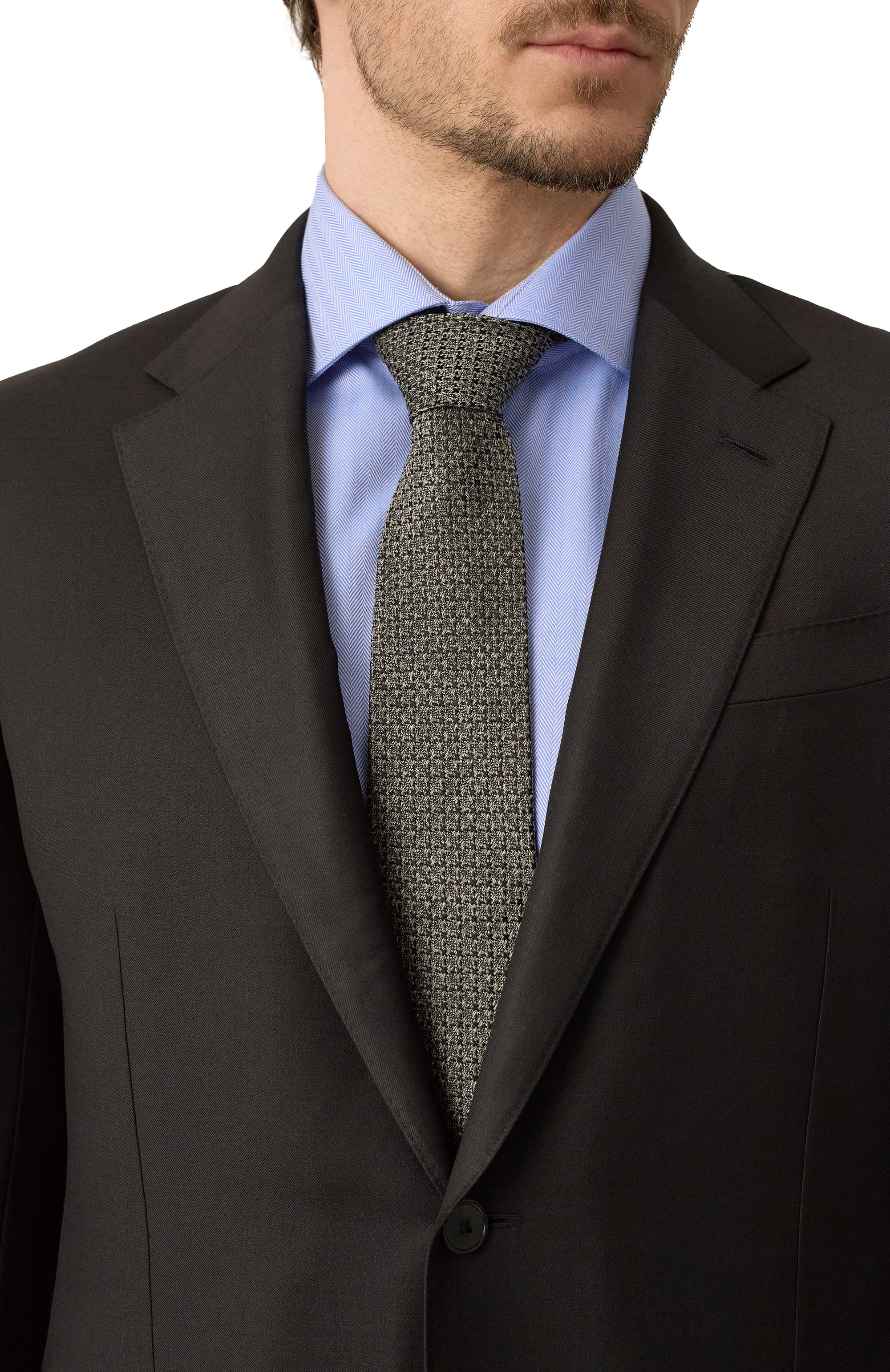 Галстук из шелка и льна BOSS, арт. 50532829, фото 2