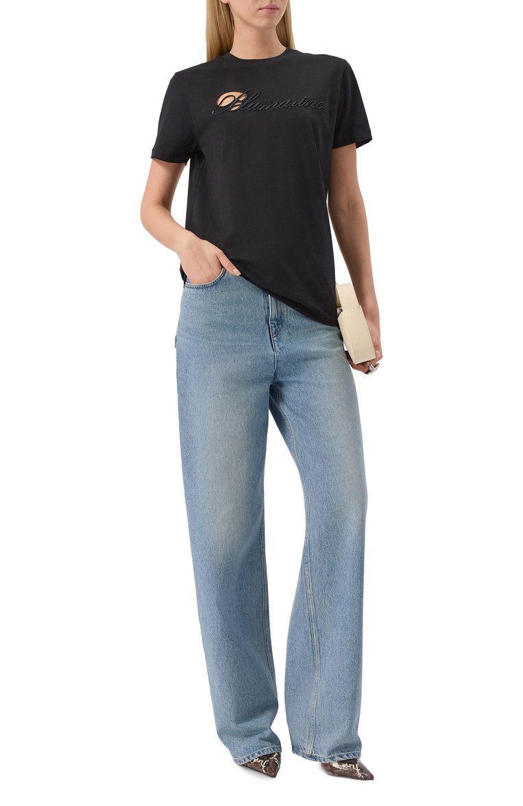 Хлопковая футболка BLUMARINE, арт. 2T115A/N0990, фото 1