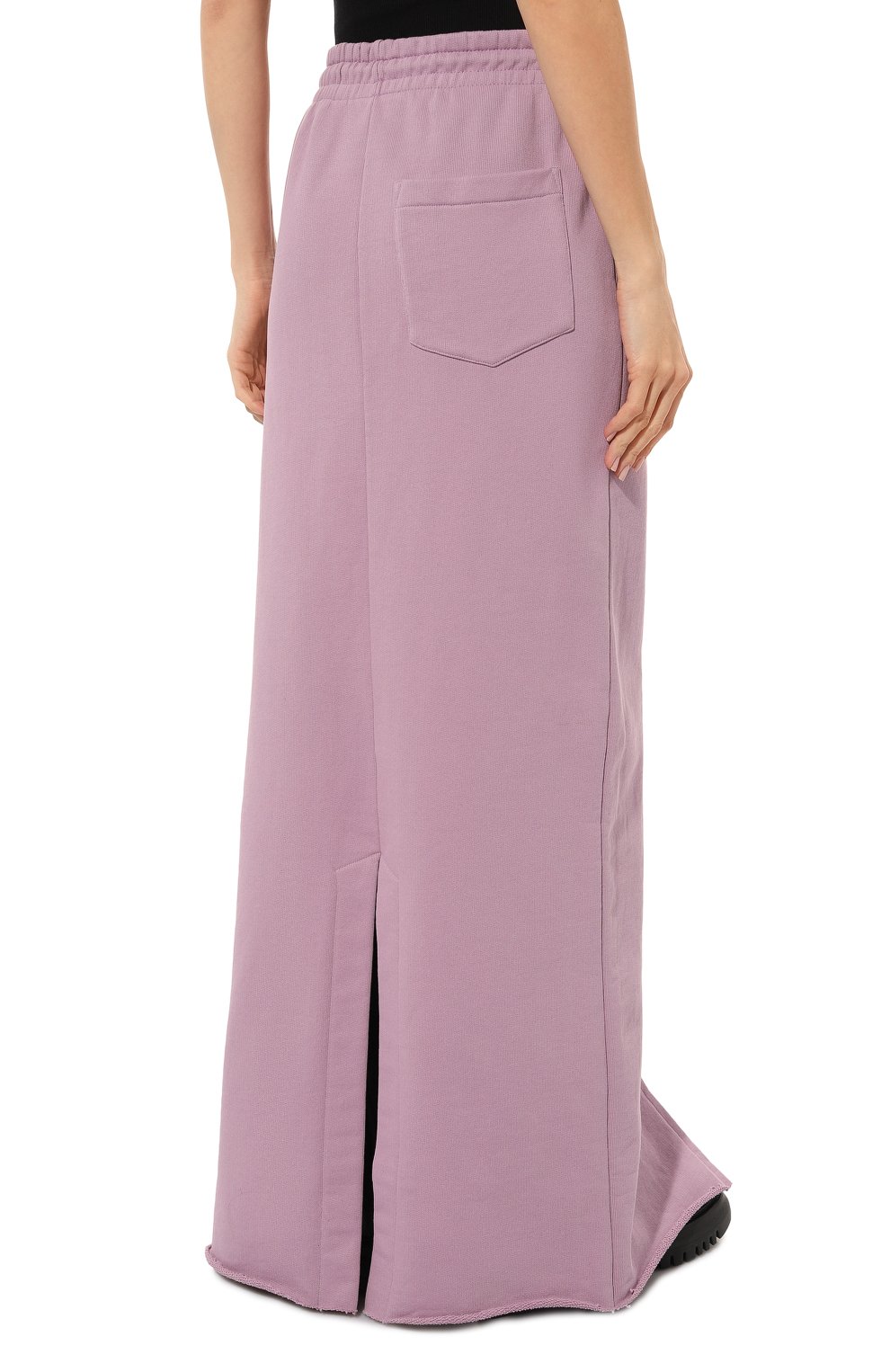 Хлопковая юбка DRIES VAN NOTEN сиреневого цвета по цене 42750 руб., арт. 222-011118-5615, фото 4 Хлопковая юбка DRIES VAN NOTEN, арт. 222-011118-5615, фото 4