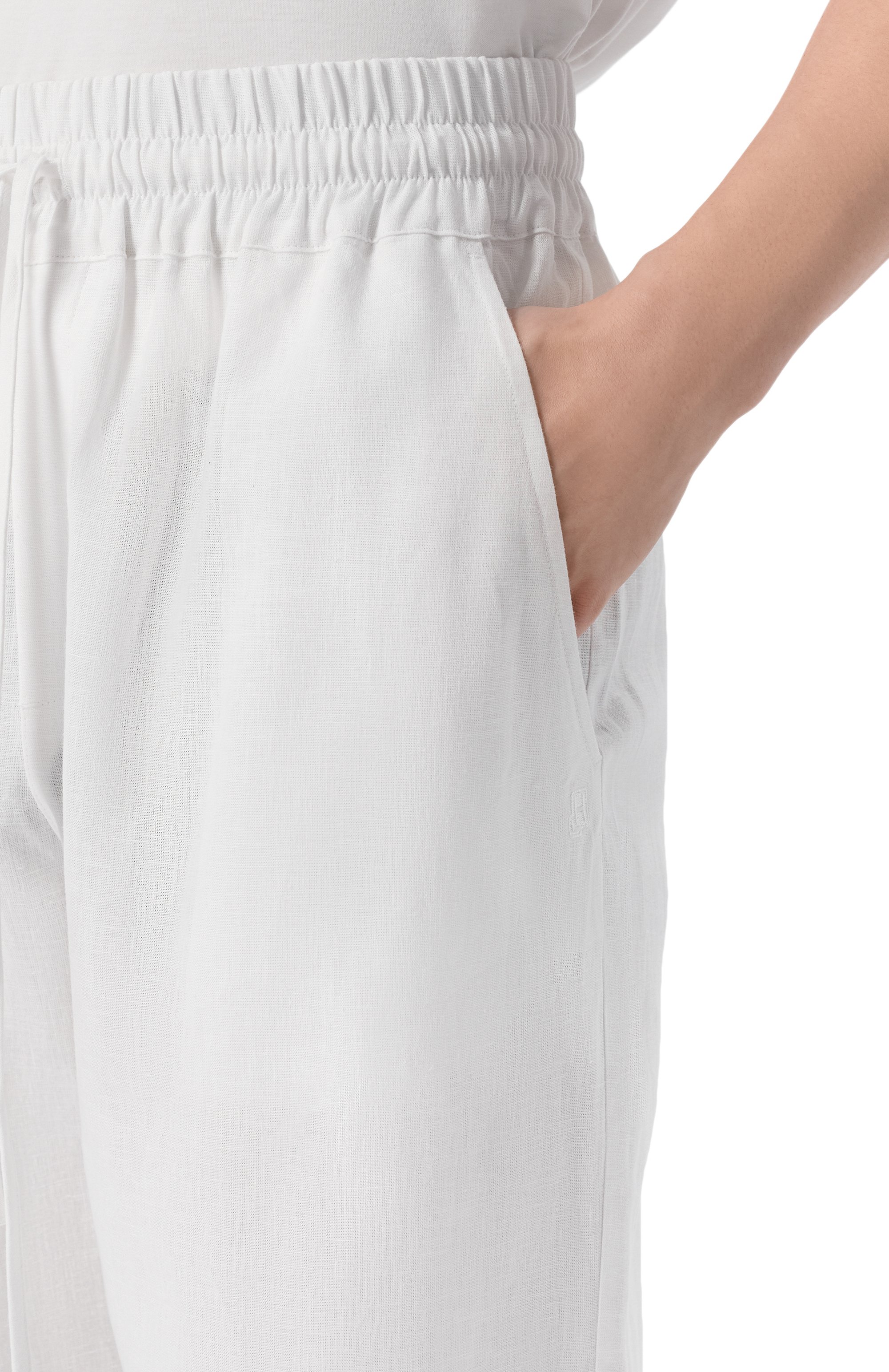 Брюки изо льна и вискозы HINNOMINATE, арт. HMABM01552, фото 5