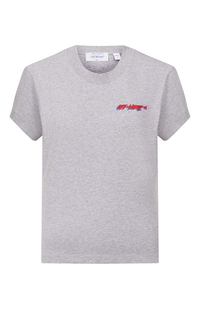 Женская хлопковая футболка OFF-WHITE, арт. 0WAA112S26JER002