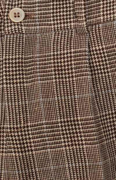 Брюки из шерсти и льна GUCCI, арт. 599475/XWAGI, фото 3